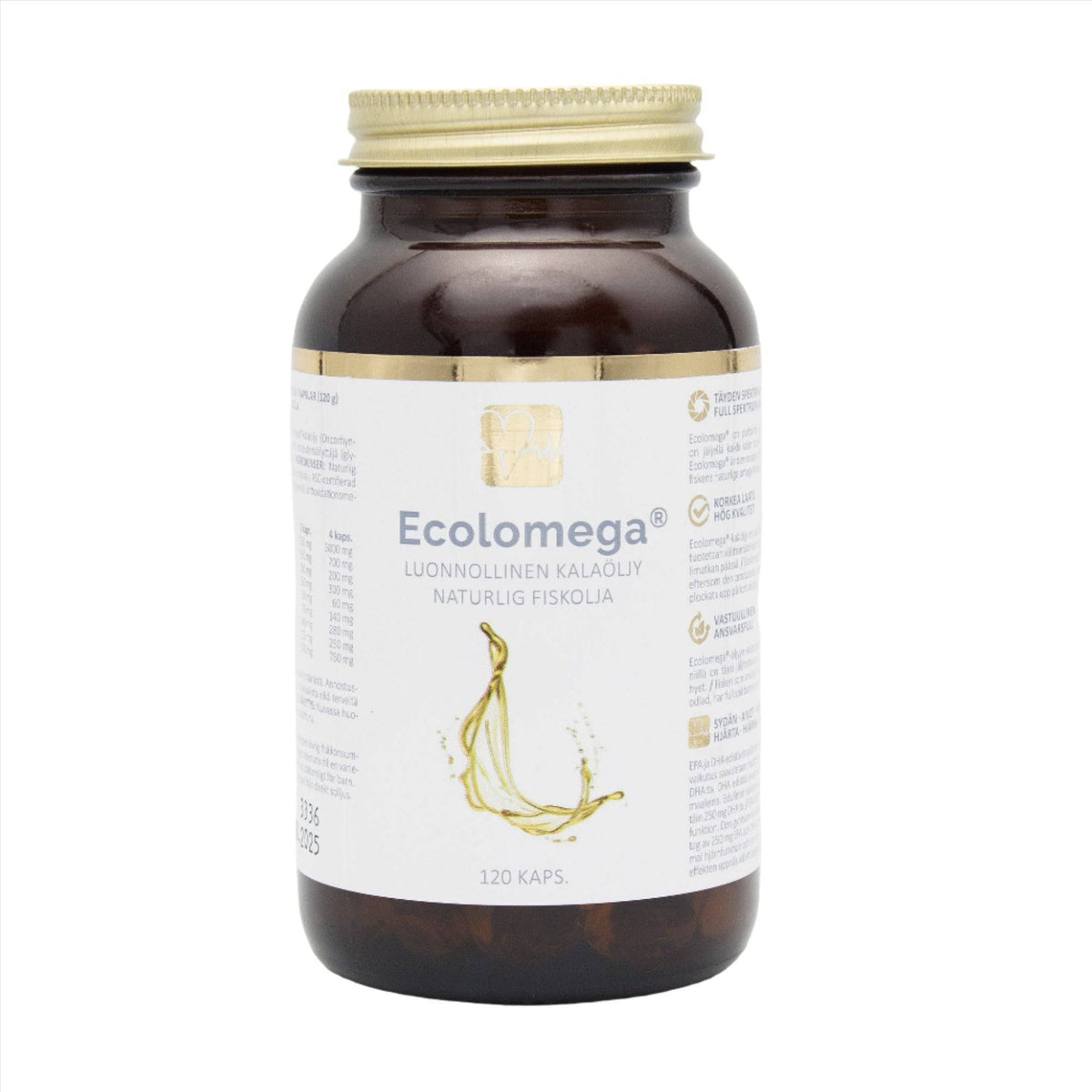 Ecolomega kalaöljykapseli 120 kaps. - Sinunapteekki.fi