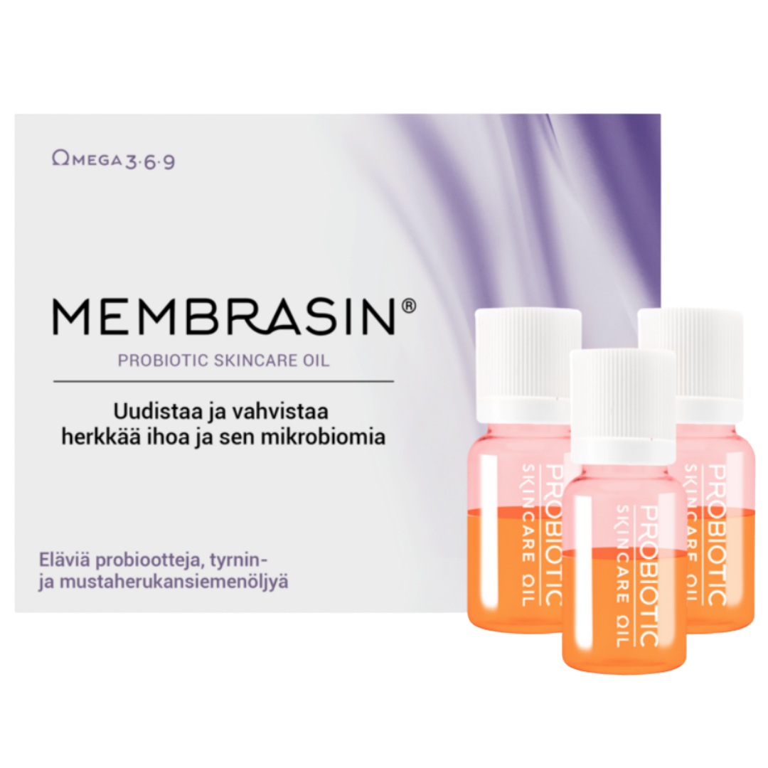 Membrasin Dermal Probiotic Skincare Oil - Ihoöljy 3 x 10 ml