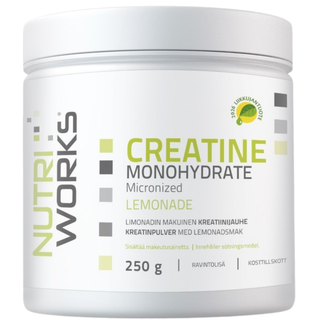 Nutriworks Creatine Monohydrate - Kreatiinijauhe Lemonade 250 g