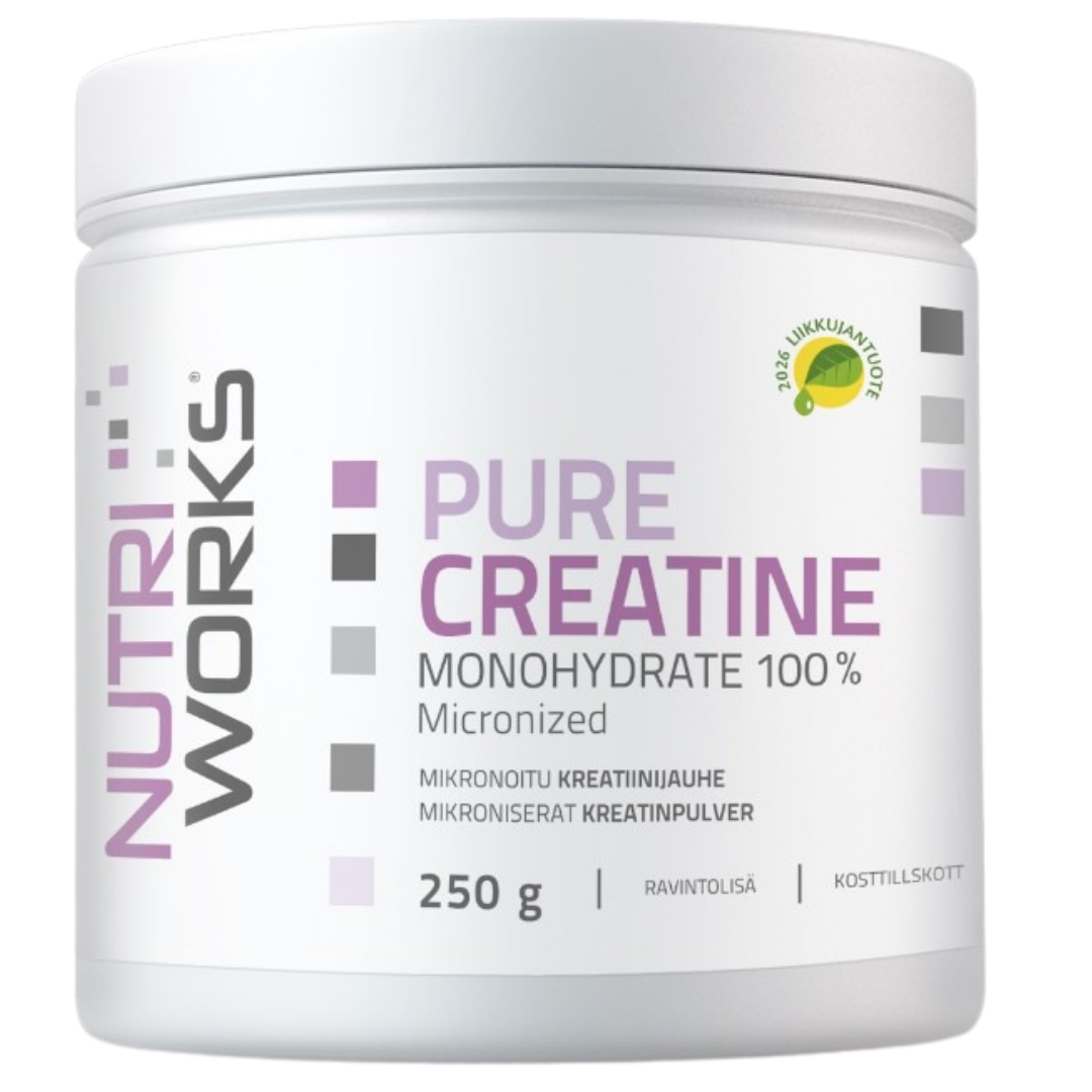 Nutriworks Pure Creatine Monohydrate - Kreatiinijauhe 250 g