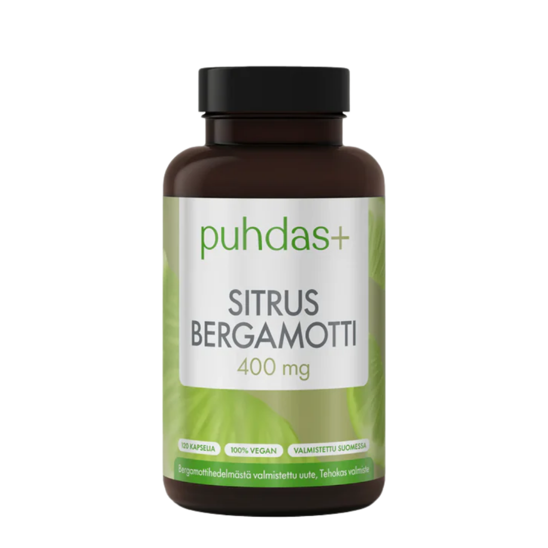 Puhdas+ Sitrusbergamotti 400 mg 120 kaps.