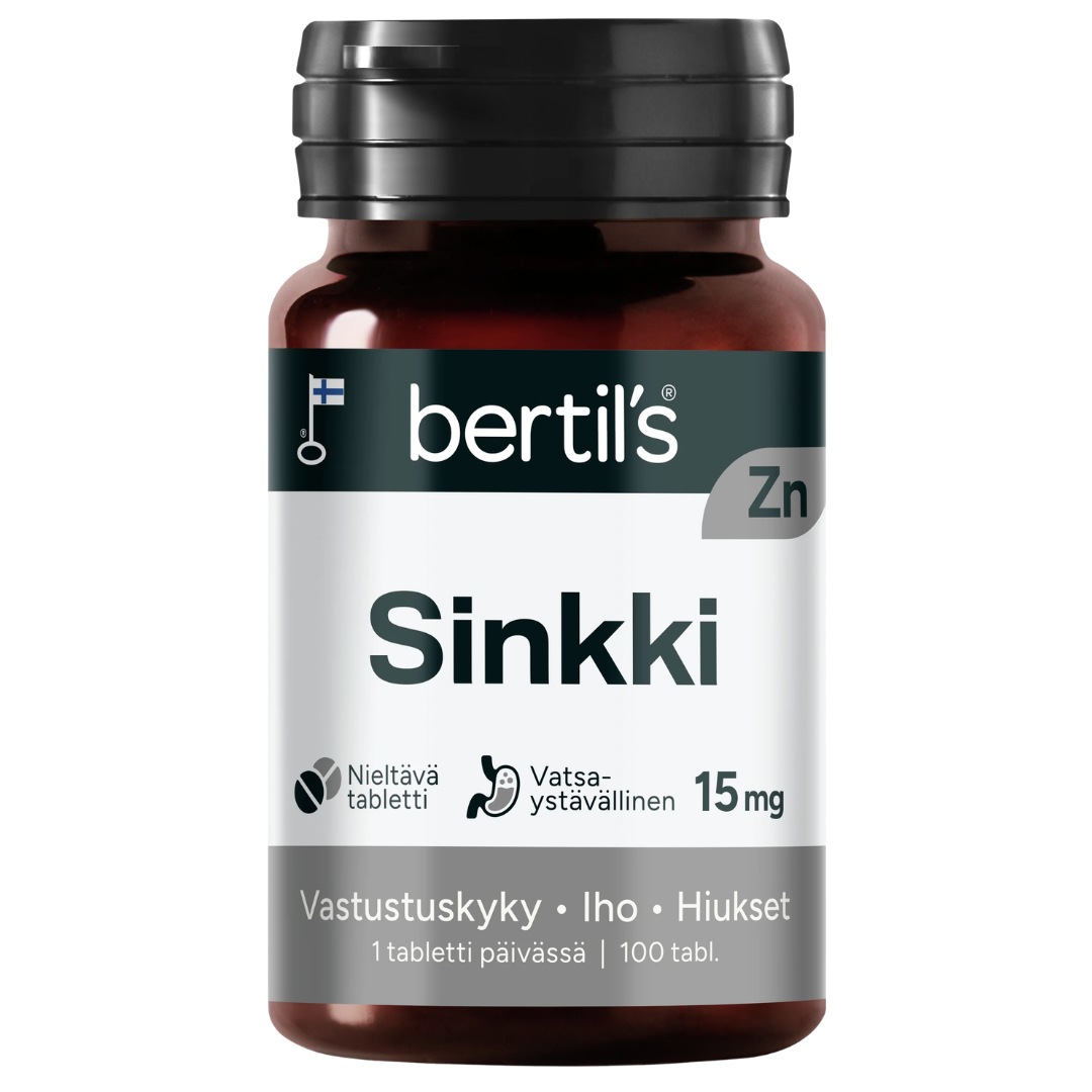 Bertil's Sinkki 15 mg 100 tabl.