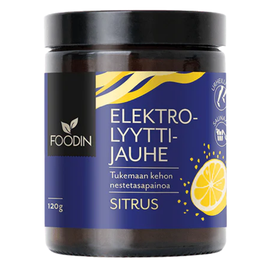 Foodin Elektrolyyttijauhe Sitrus 120 g