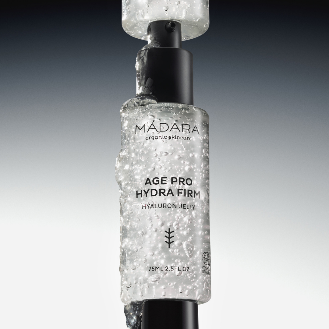 Madara Age Pro Hydra Firm Hyaluron Jelly -Hyaluronigeeli on tehokosteuttava seerumi