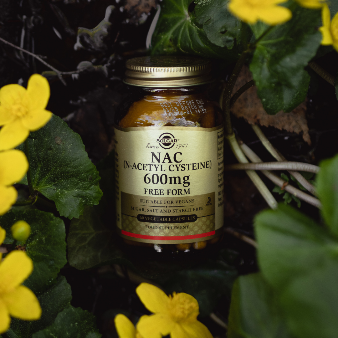 Solgar NAC 600 mg - Aminohappovalmiste 60 kaps.