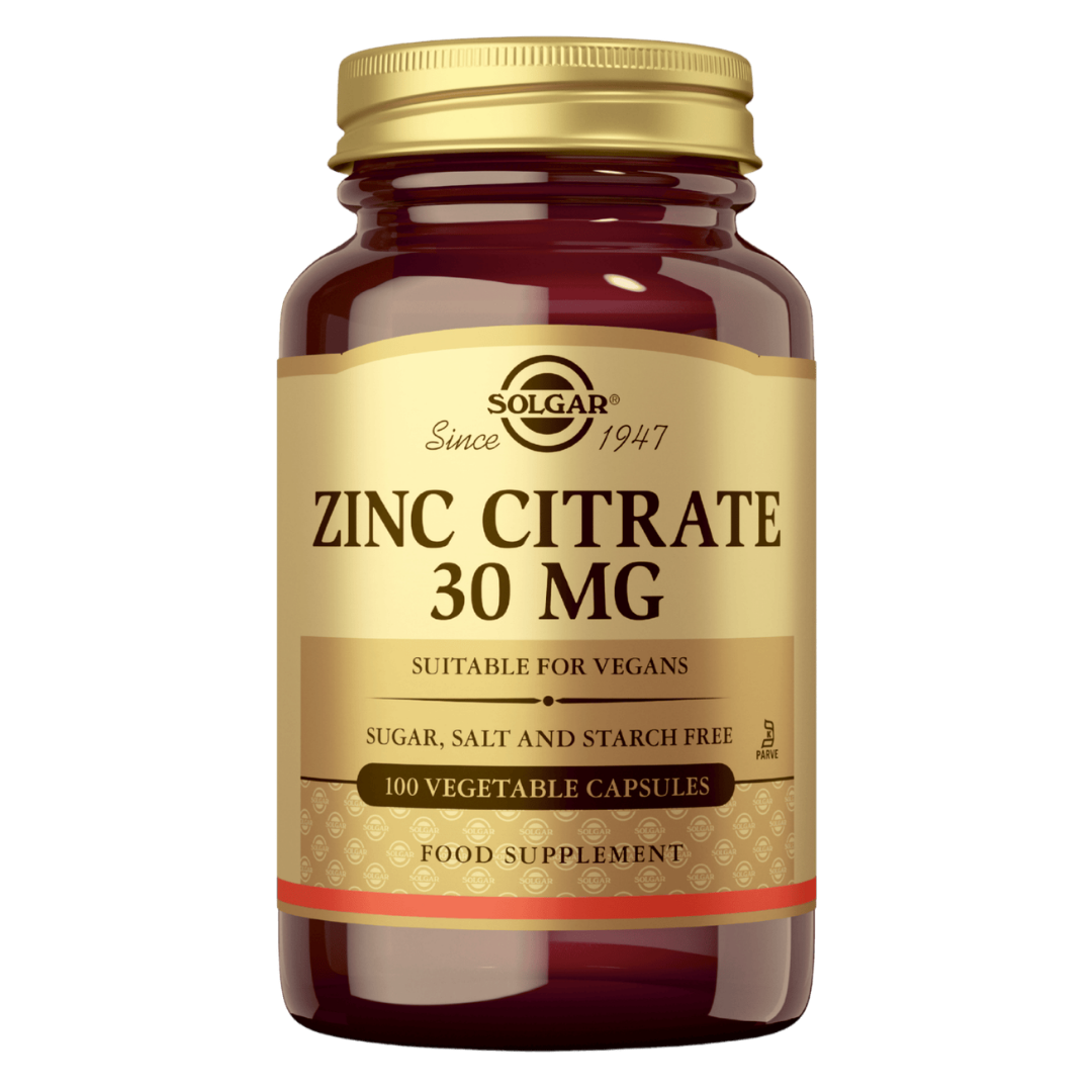 Solgar Zinc Citrate 30 mg - Sinkkisitraatti 100 kaps.