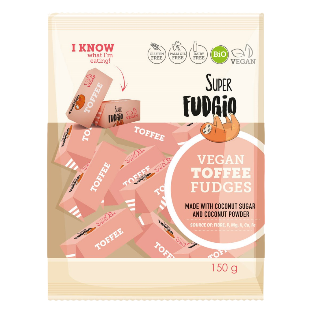 Super Fudgio Toffee, fudge, 150 g, vegaaninen - sinunapteekki.fi