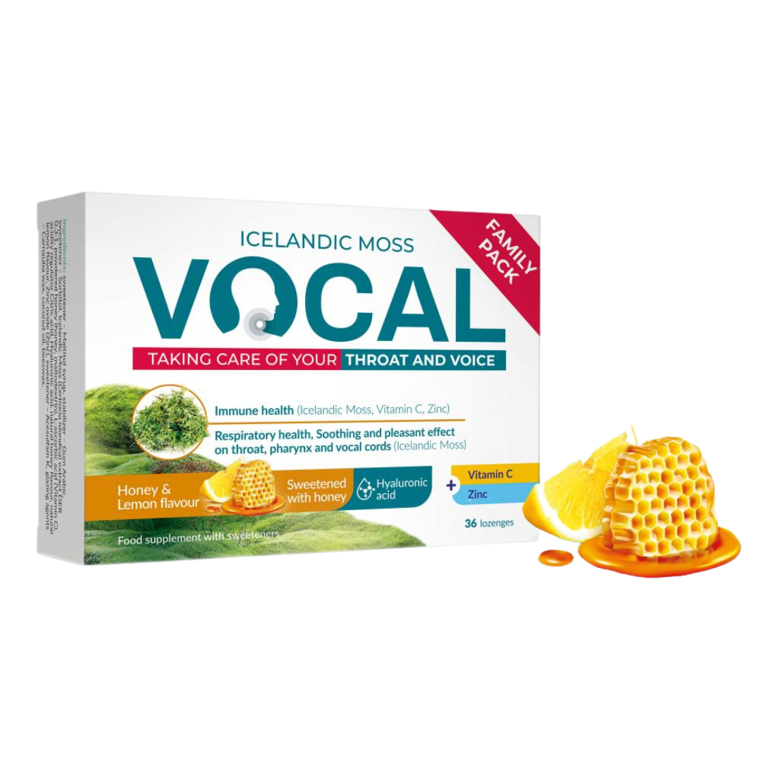 Vocal HA Honey & Lemon - Imeskelytabletit Hunaja & Sitruuna 24 kpl.