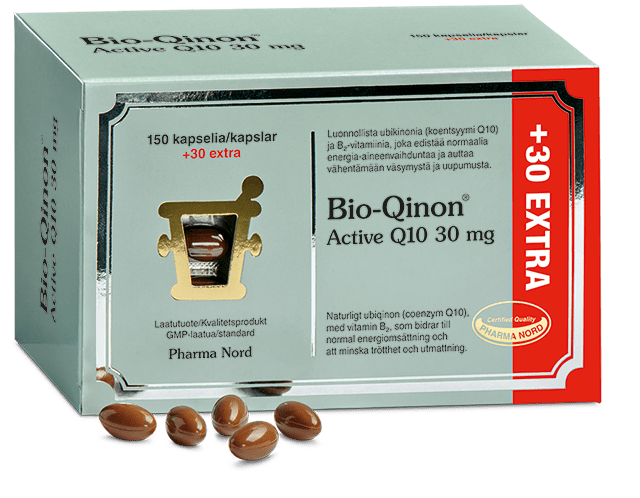 Pharma Nord Bio-Qinon Active Q10 30 mg 150+30 kaps. - Sinunapteekki.fi
