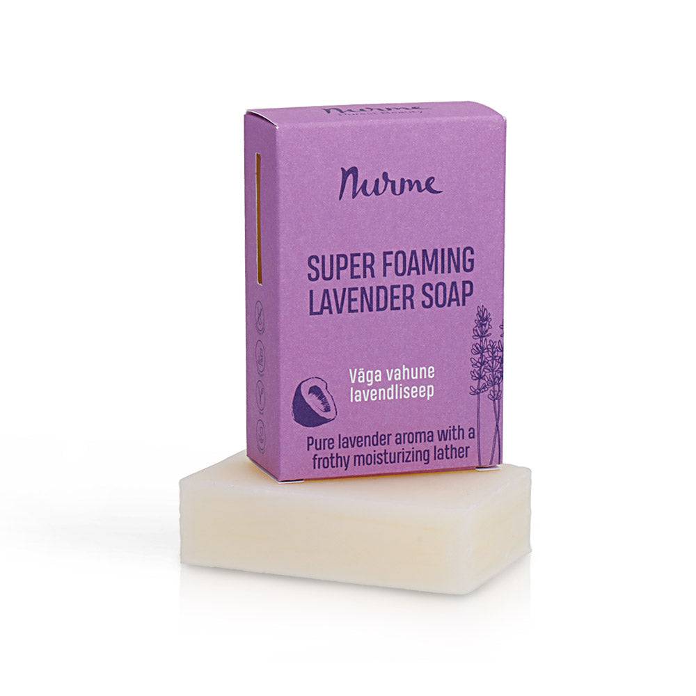 Nurme Super Foaming Lavender Soap - rauhoittava laventeli-kookospalasaippua 100 g - Sinunapteekki.fi