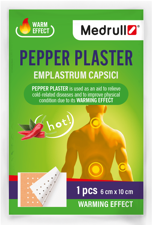 Medrull Pepper Plaster 6 cm x 10 cm - Pippurilaastari 5 kpl - Sinunapteekki.fi
