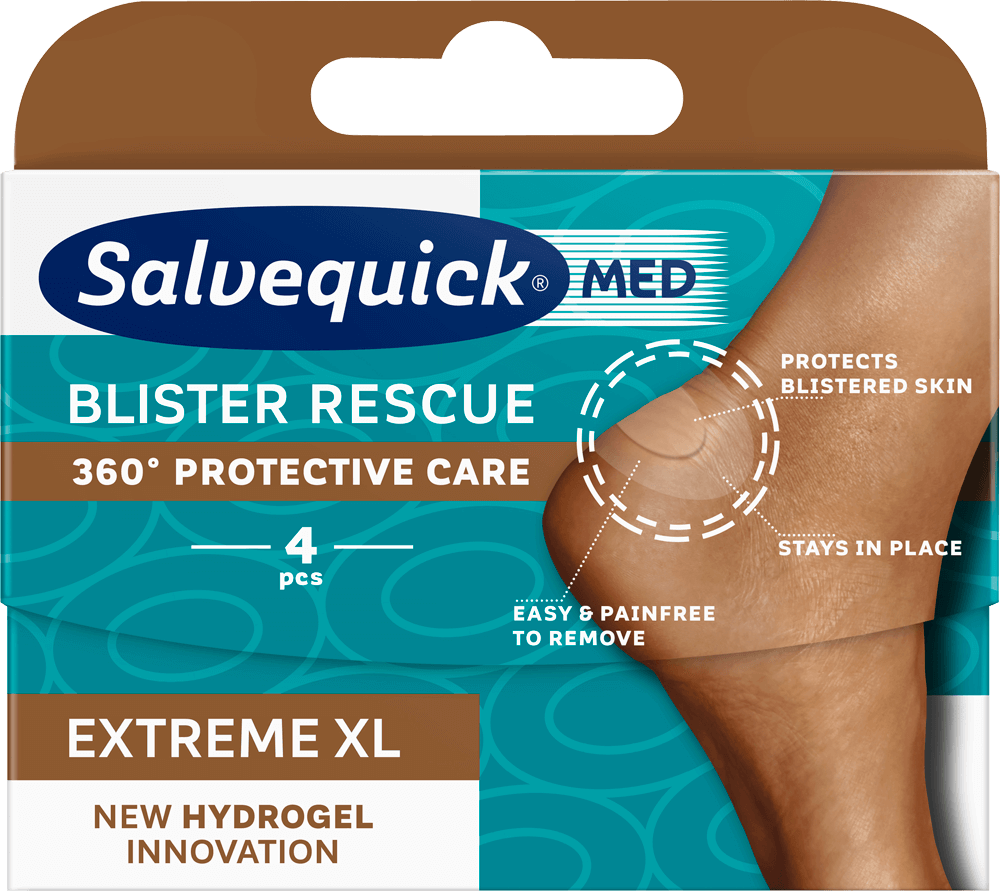 Salvequick Blister Rescue Extreme XL - Rakkolaastari 4 kpl - Sinunapteekki.fi