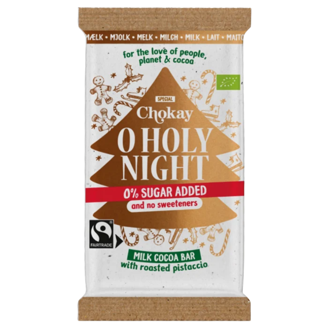 Chokay O Holy Night suklaa, Maitosuklaa ja pistaasi 70 g, sinunapteekki.fi