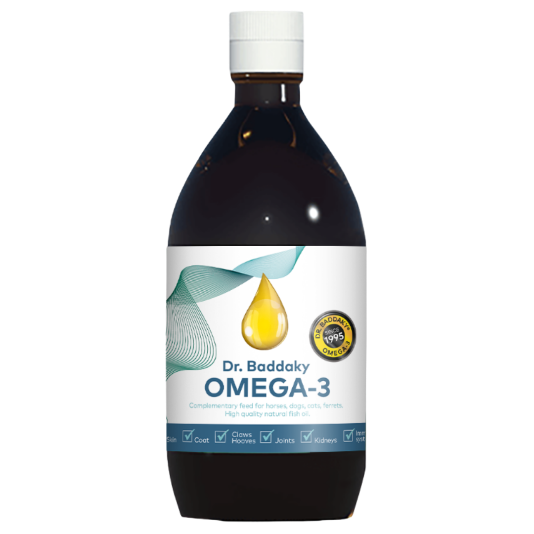 Dr. Baddaky Omega-3 - Koirille, kissoille ja hevosille 500 ml