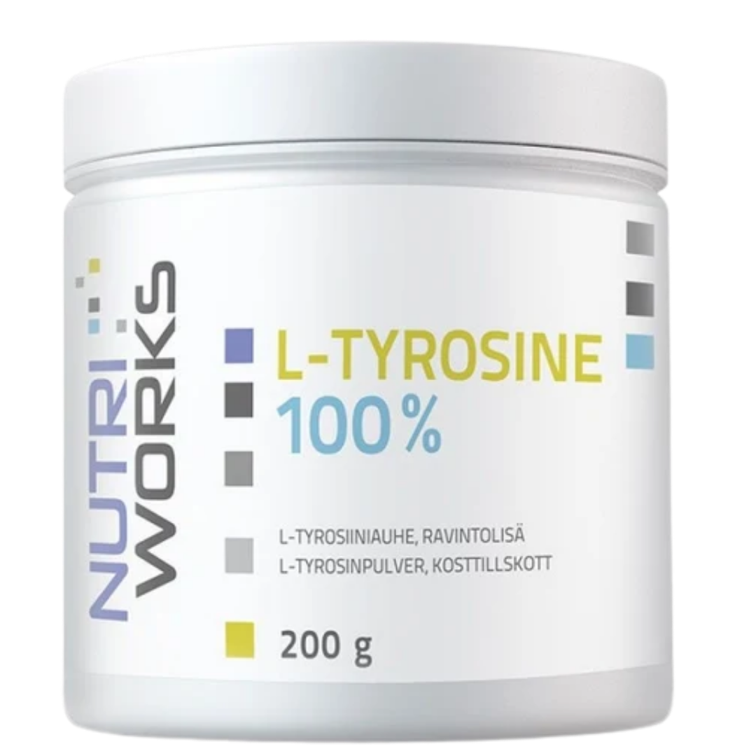 Nutri Works L-Tyrosine 100% - L-tyrosiinijauhe 200 g