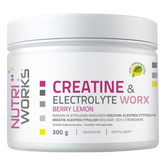 Nutri Works Creatine & Electrolyte Worx - Marja & Sitruuna 300 g