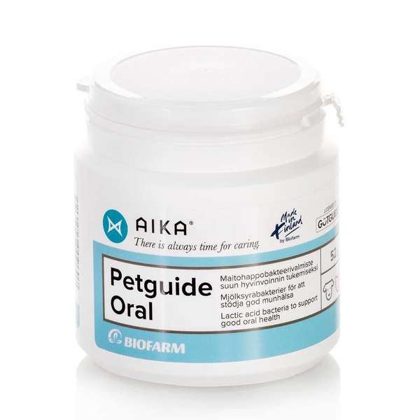 Petguide Maitohappobakteeriseos Koirien ja Kissojen Hampaiden Hyvinvointiin 52 g