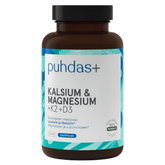 Puhdas+ Kalsium & Magnesium + K2 + D3 90 kaps.