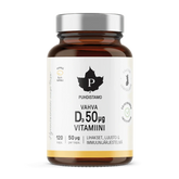 Puhdistamo Vahva D-vitamiini 50 µg 120 kaps. - Päiväys 12/2024 - Sinunapteekki.fi