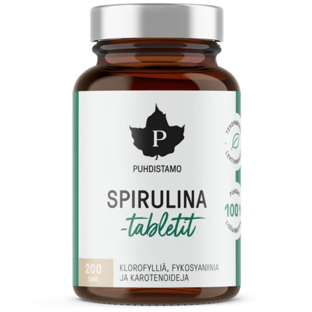 Puhdistamo Spirulinatabletit noin 200 tabl. / 100 g