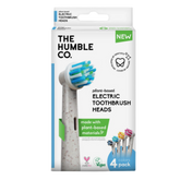 The Humble Co Brush, Sähköhammasharjan kasvipohjainen vaihtoharja, 4 kpl / pkt
