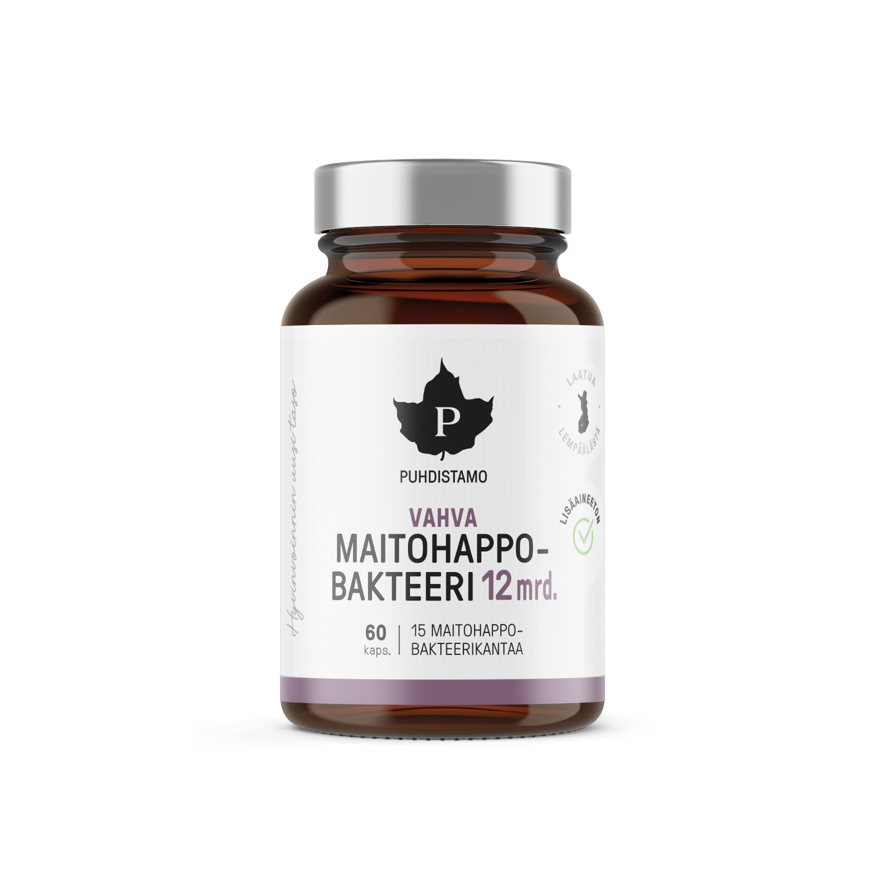 Puhdistamo Vahva Maitohappobakteeri 12 mrd. 60 kaps. - Sinunapteekki.fi
