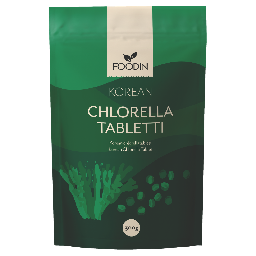 Foodin Korean Chlorella tabletti 300 g - Sinunapteekki.fi
