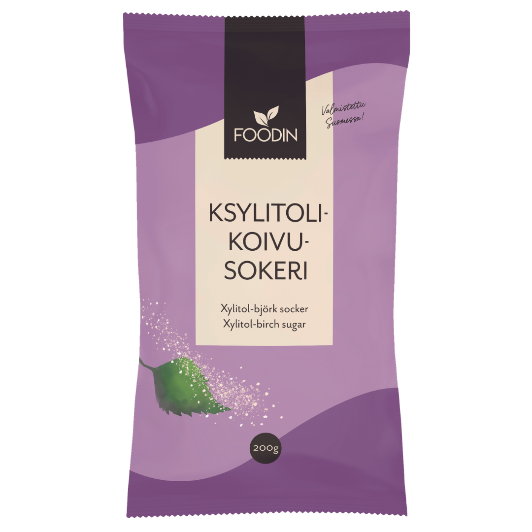 Foodin Koivusokeri 200 g - Sinunapteekki.fi