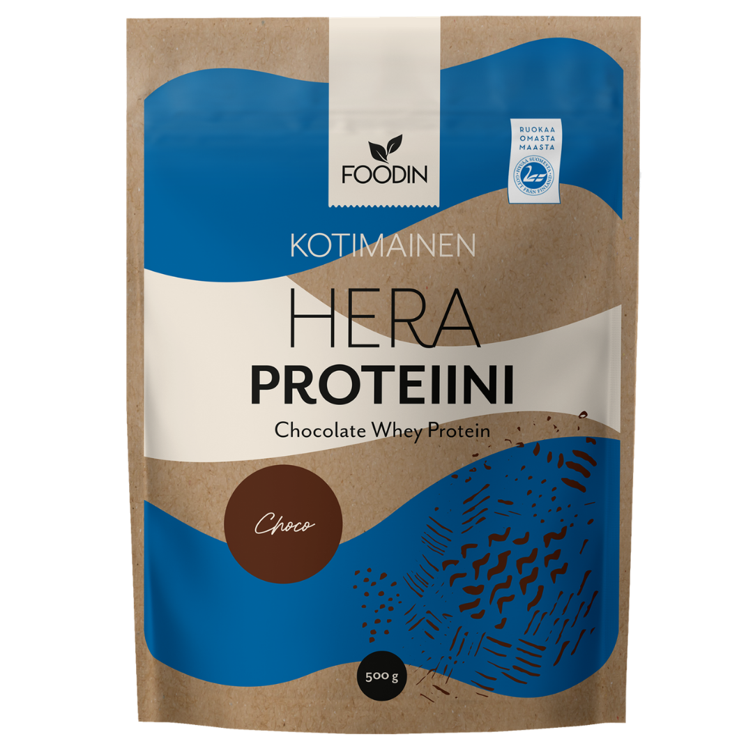 Foodin Kotimainen Heraproteiini Suklaa 500 g - Sinunapteekki.fi