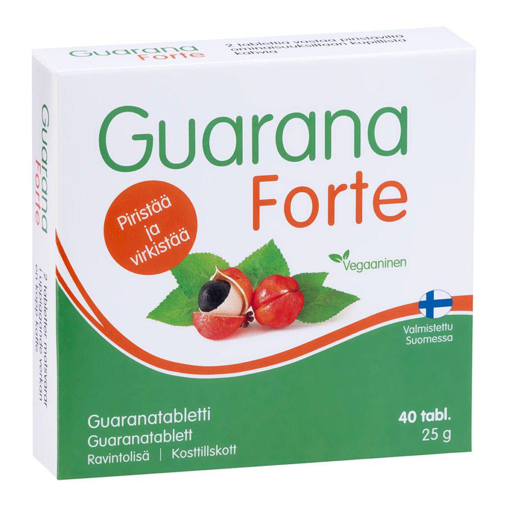 Guarana Forte - Guaranatabletti 40 tabl. - Sinunapteekki.fi