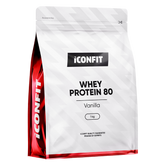 ICONFIT Whey Protein 80 - Heraproteiini Vanilja 1 kg