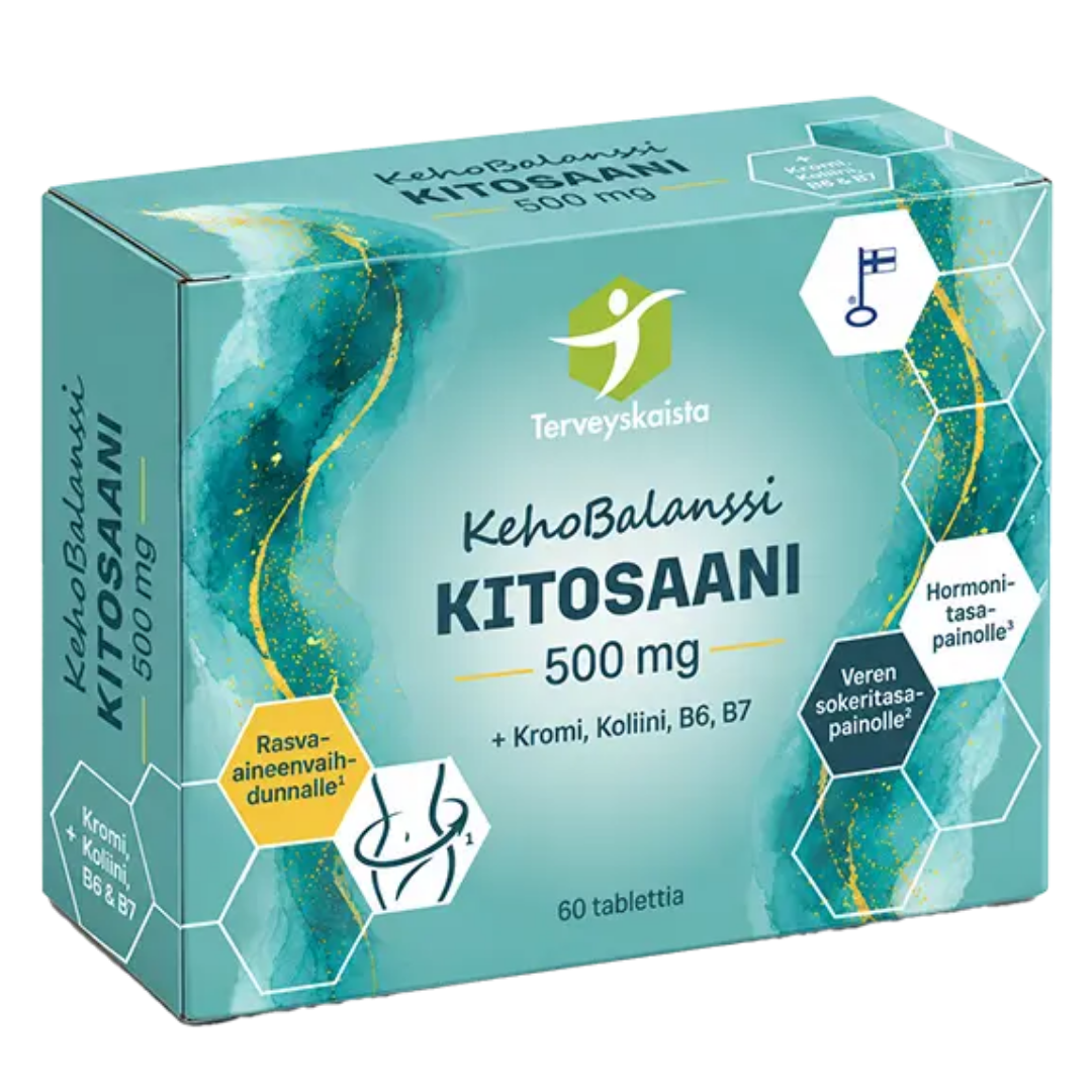 Terveyskaista KehoBalanssi Kitosaani 500 mg 60 tabl.
