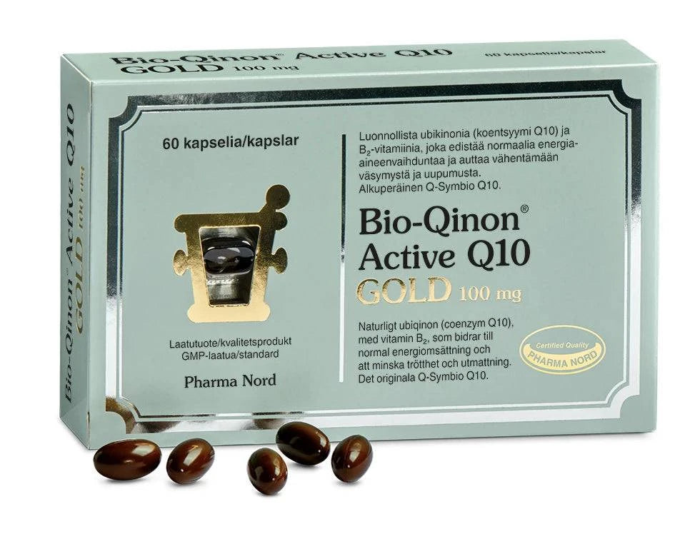 Pharma Nord Bio-Qinon Active Q10 Gold 100 mg 60 kaps. - Sinunapteekki.fi