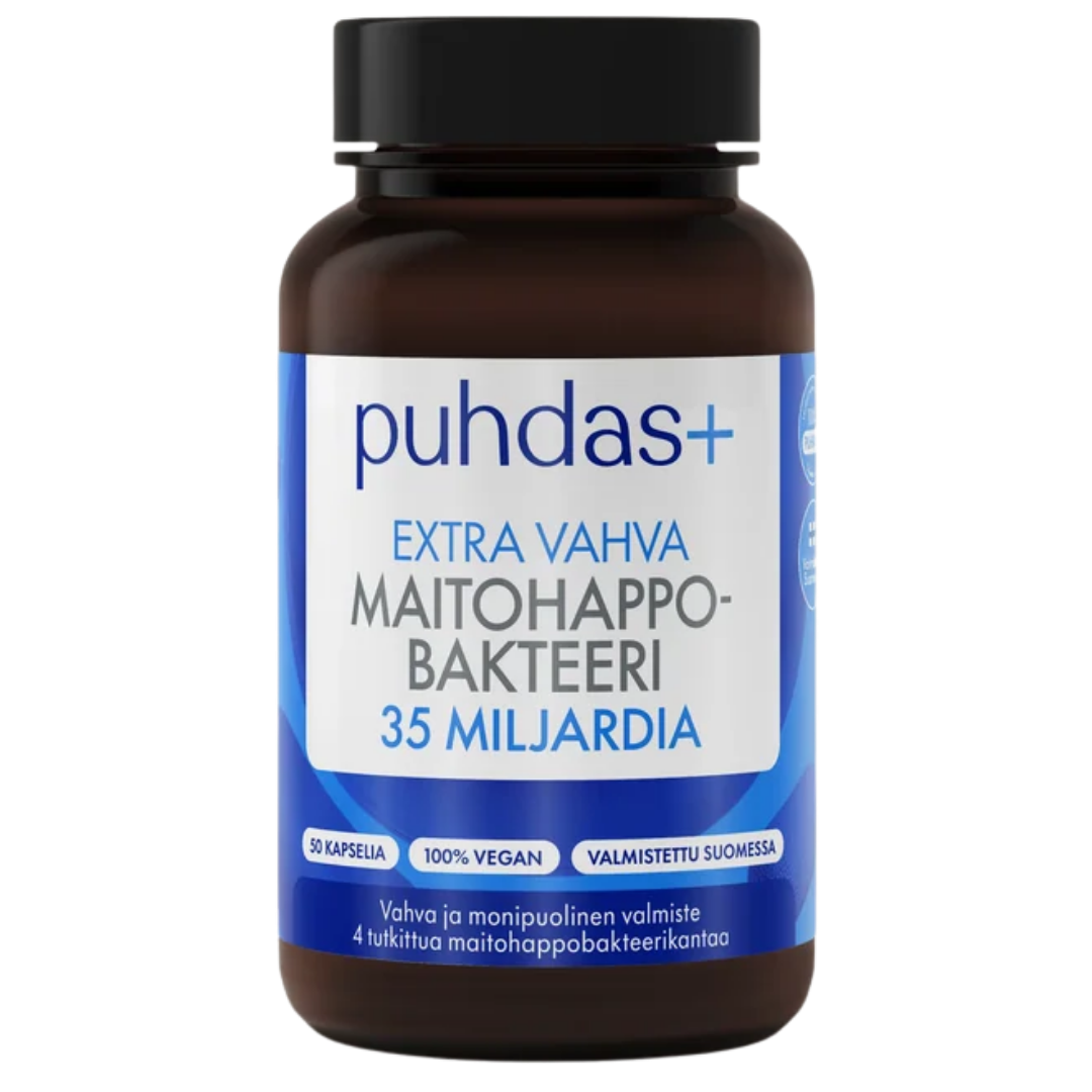 Puhdas+ Extra Vahva Maitohappobakteeri 35 mrd. 50 kaps.