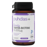 Puhdas+ Beauty Vahva Biotiini 10 000 µg 60 vegekaps.