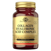 Solgar Collagen - Hyaluronic Acid Complex - Kollageeni - Hyaluronihappovalmiste 30 tabl.
