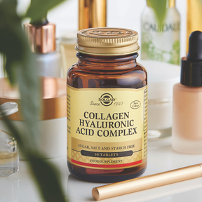 Solgar Collagen - Hyaluronic Acid Complex - Kollageeni - Hyaluronihappovalmiste 30 tabl.