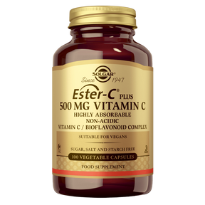 Solgar Ester C-Plus 500 mg - C-vitamiini 100 kaps.