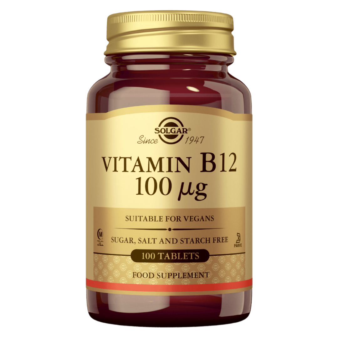 Solgar Vitamin B12 100 µg - B12-vitamiini 100 tabl.