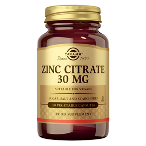 Solgar Zinc Citrate 30 mg - Sinkkisitraatti 100 kaps.