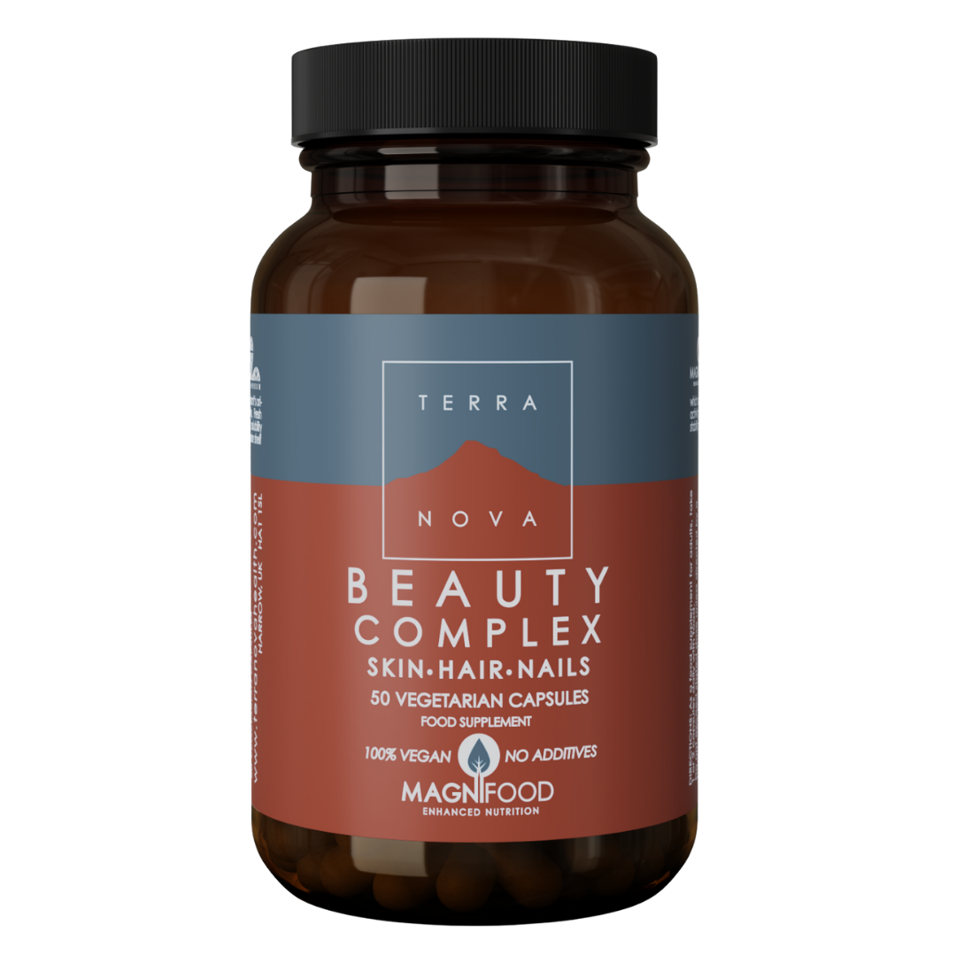 Terranova Beauty Complex Skin, Hair, Nails - Ravintolisä hiuksille, kynsille ja iholle 50 kaps.