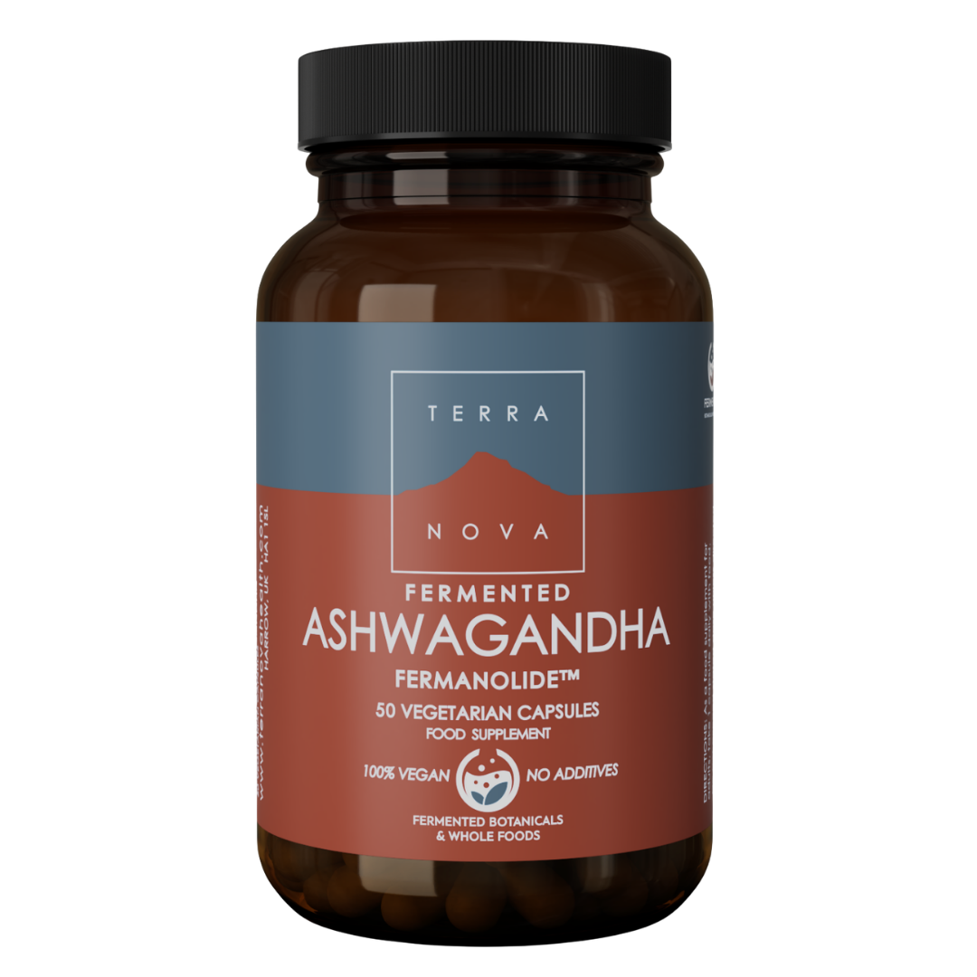Terranova Fermented Ashwagandha - Fermentoitu ashwagandha 50 kaps.