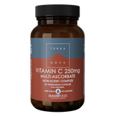 Terranova Vitamin C 250 mg Multi-Ascorbate Non-Acid Complex 50 kaps.