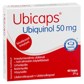 Ubicaps Ubiquinol 50 mg - Ubikinolikapseli 40 kaps. - Sinunapteekki.fi