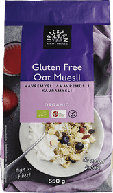 Urtekram Oat Muesli - Kauramysli 550 g - HUOM Päiväys 01/2027