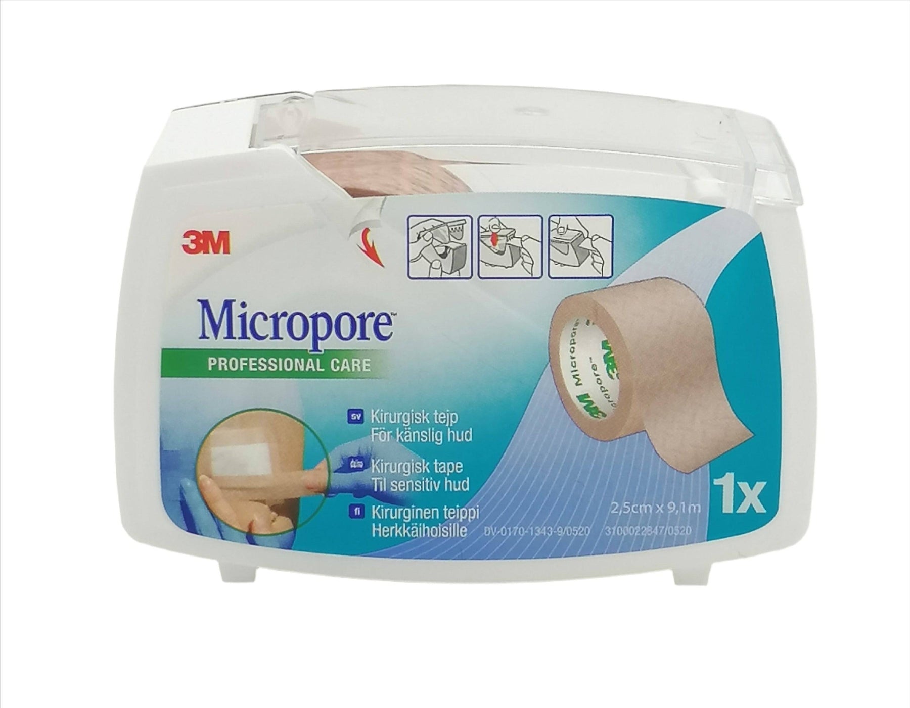 Micropore Kirurginteippi Ruskea 1 x 2,5 cm x 9,1 m - Sinunapteekki.fi