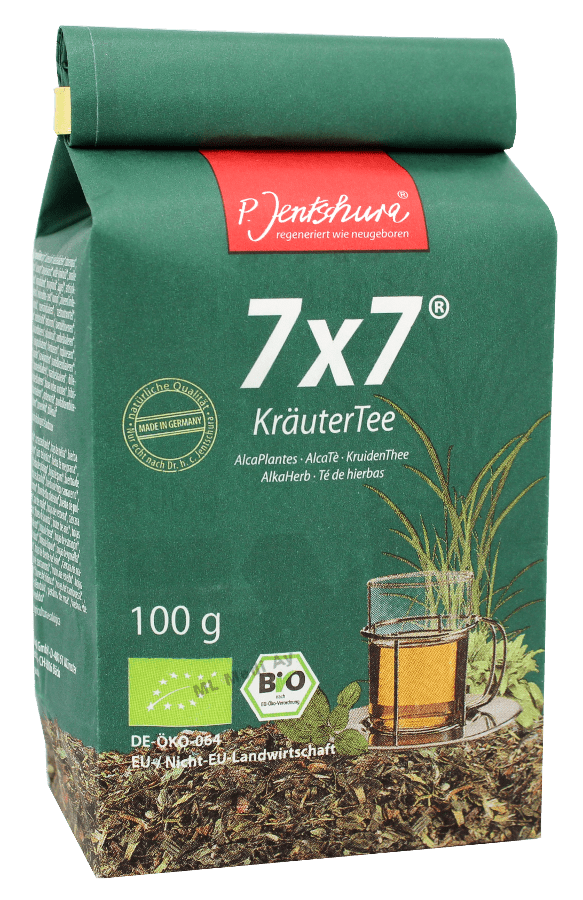 Jentschura 7×7 KräuterTee – Puhdistava ja emäksinen yrttijuoma 100 g - Sinunapteekki.fi