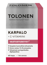 Tolonen Karpalo + C-vitamiini 60 kaps. - Sinunapteekki.fi