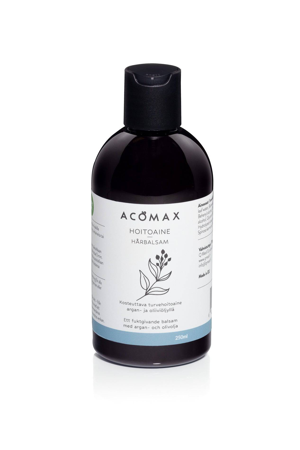 Acomax Hoitoaine - Kosteuttava turvehoitoaine hiuksille 250 ml - Sinunapteekki.fi
