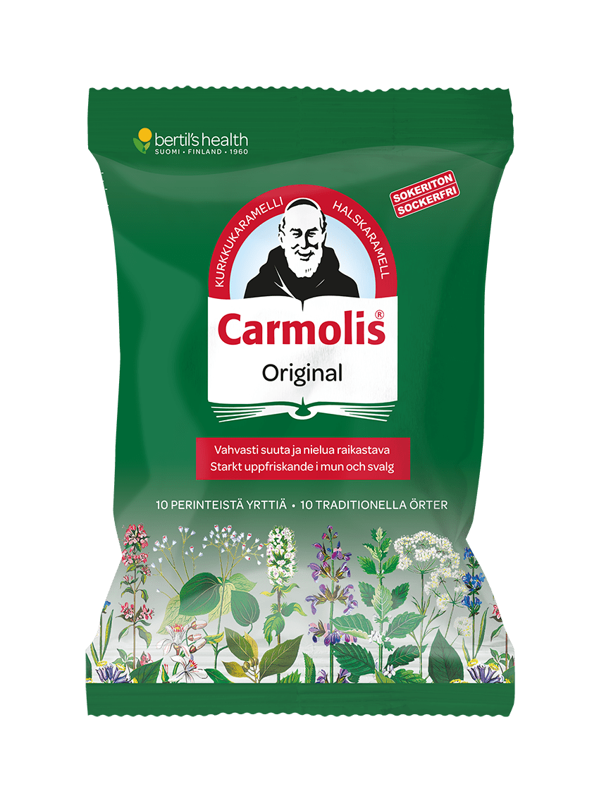Carmolis Original Sokeriton Kurkkukaramelli 75 g - Sinunapteekki.fi